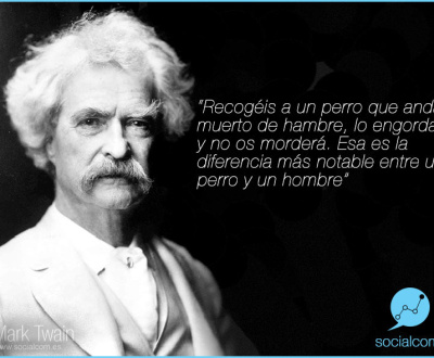 Frase Célebre de Mark Twain. por Socialcom Estrategia en Redes Sociales y Comunicación S.L.r